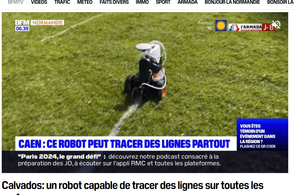Un robot capable de tracer des lignes sur toutes les surfaces